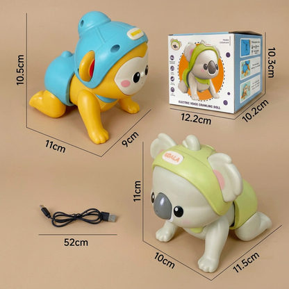 Interactive Crawling Baby Toy with Music & Voice Recording