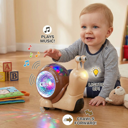 Light-up and Music-Playing Snail Crawling Toy
