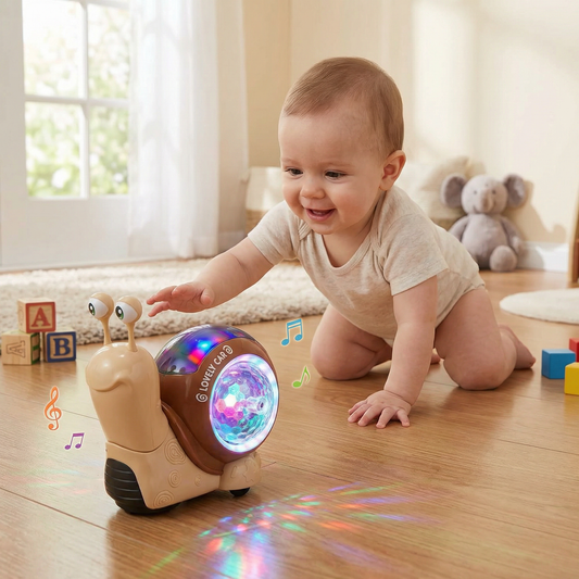 Light-up and Music-Playing Snail Crawling Toy