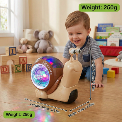 Light-up and Music-Playing Snail Crawling Toy