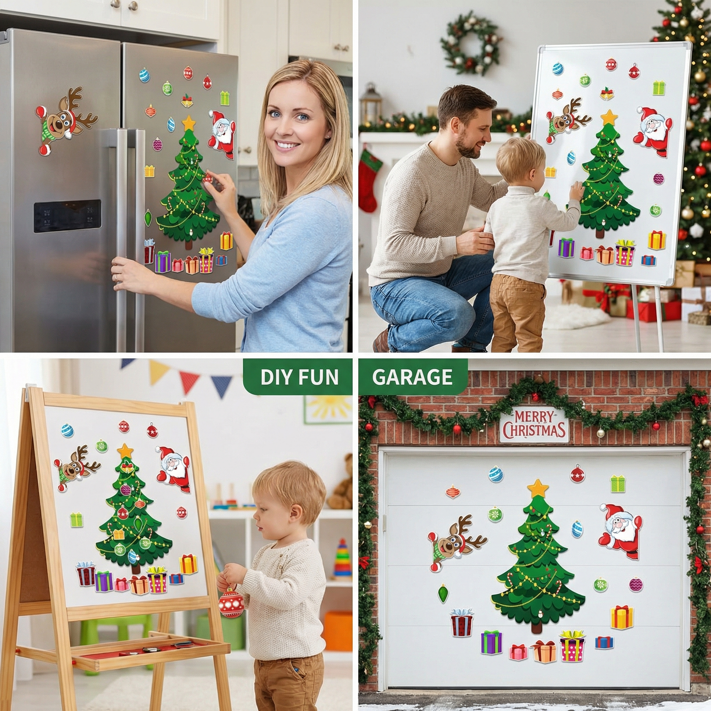 DIY Christmas Montessori Magnetic Sticker