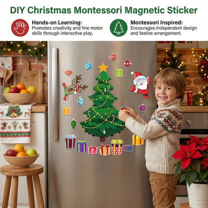 DIY Christmas Montessori Magnetic Sticker