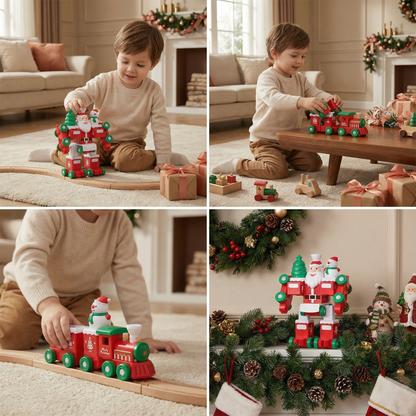 2-in-1 Transforming Christmas Train and Santa Robot