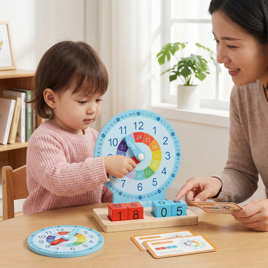 Educational Montessori Clock & Time Learning Toy
