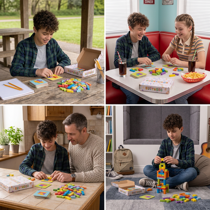 Wooden  Shape Matching Puzzle Family Game