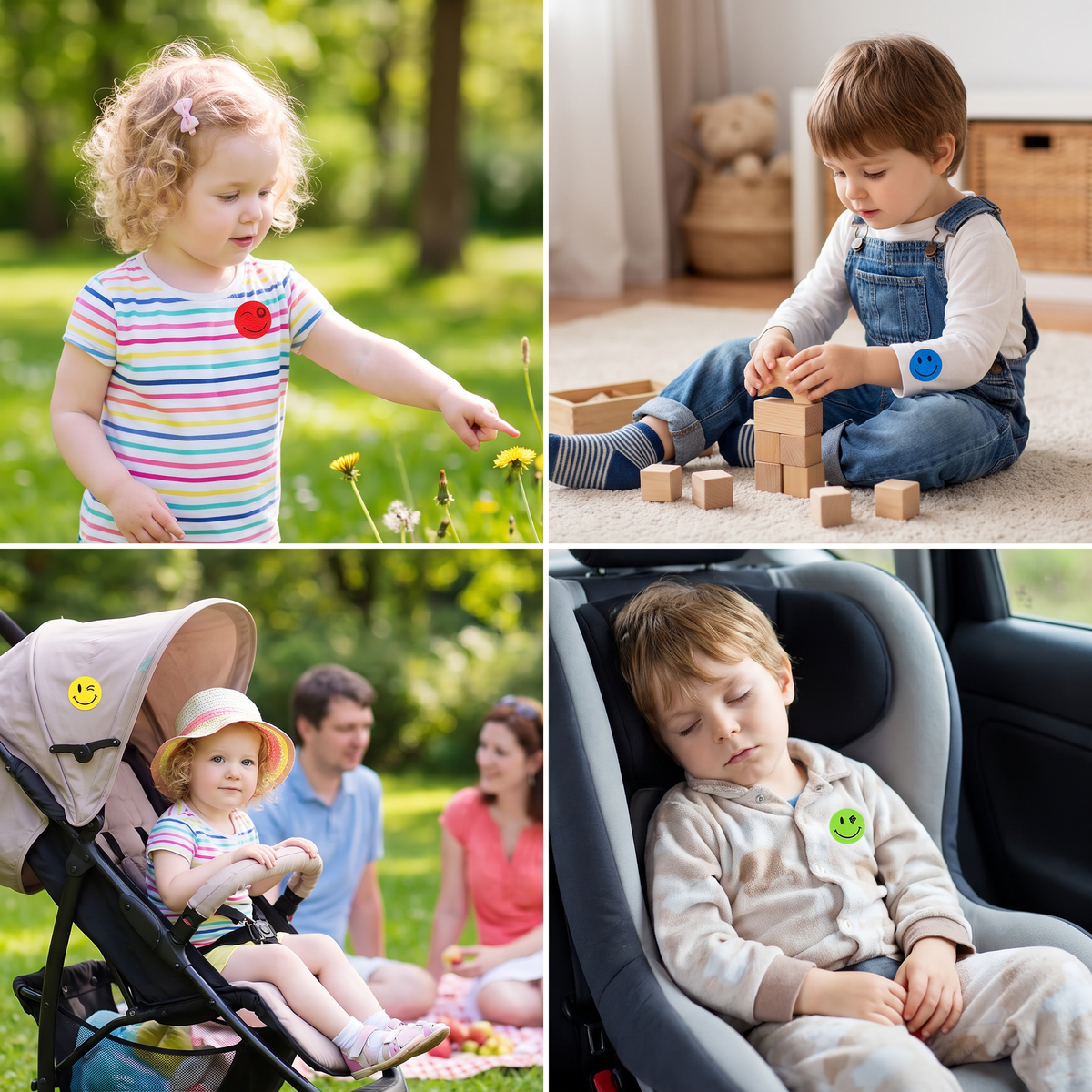 Natural mosquite repellent stickers for kids and babies