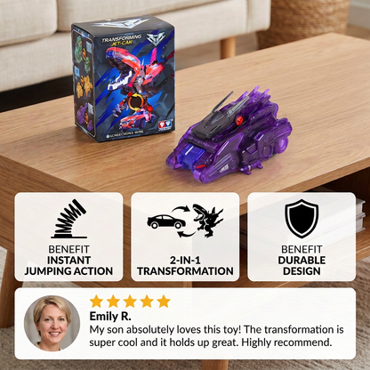 Jumping Transforming Racing Car Toy