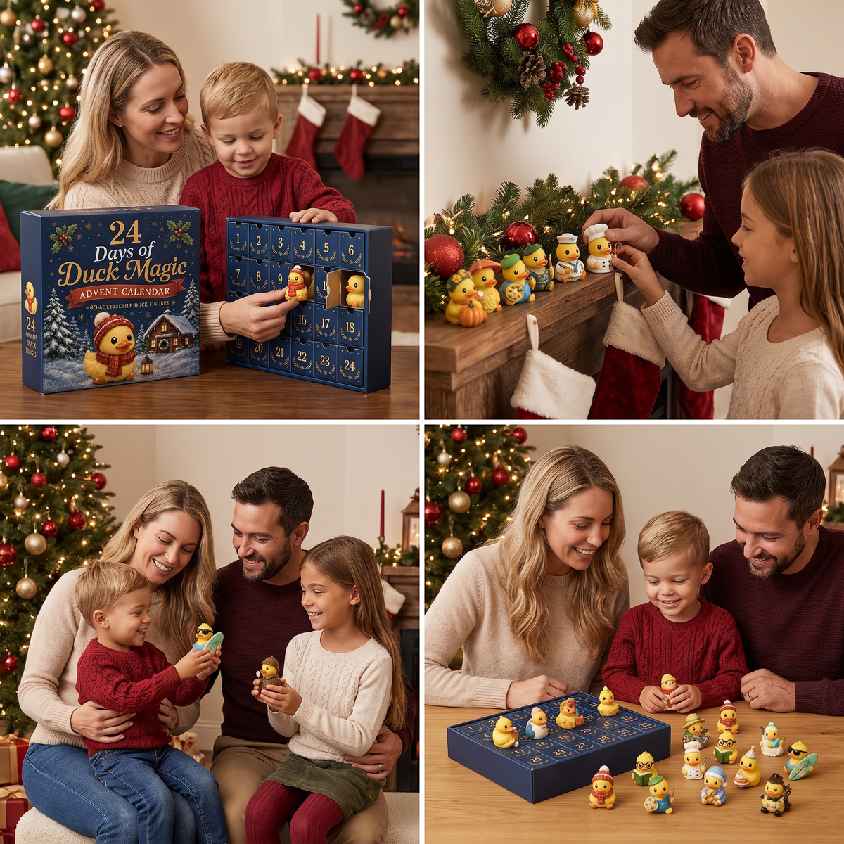 24-Day Magic Duck Advent Calendar with Collectible Mini Figurines