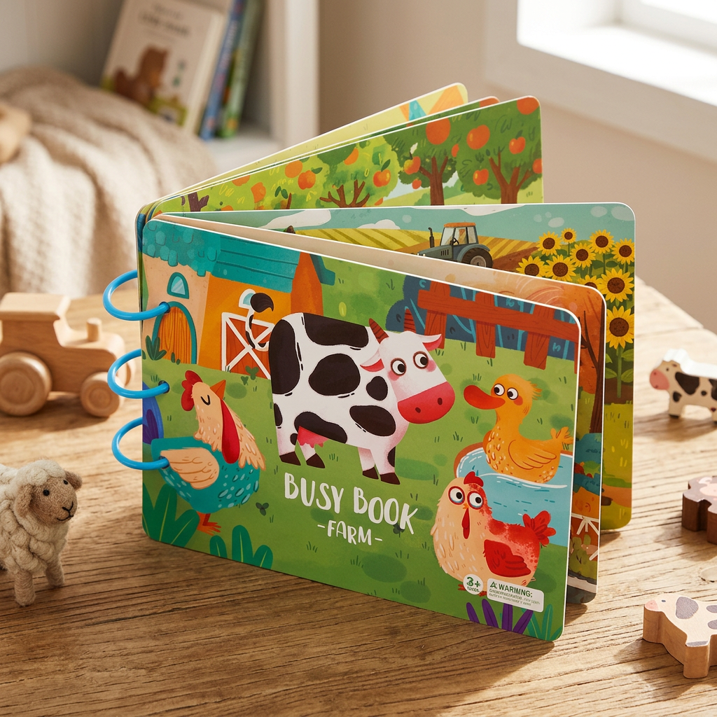 BusyBook - Montessori Durable Story Book