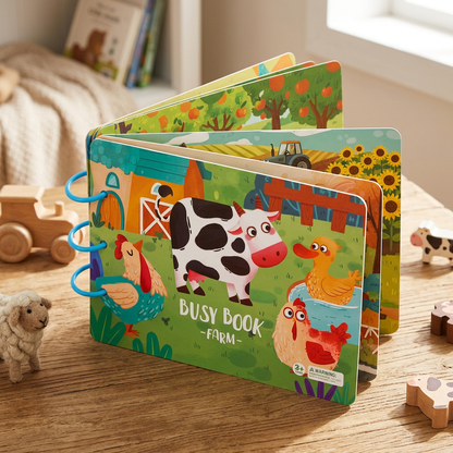 BusyBook - Montessori Durable Story Book