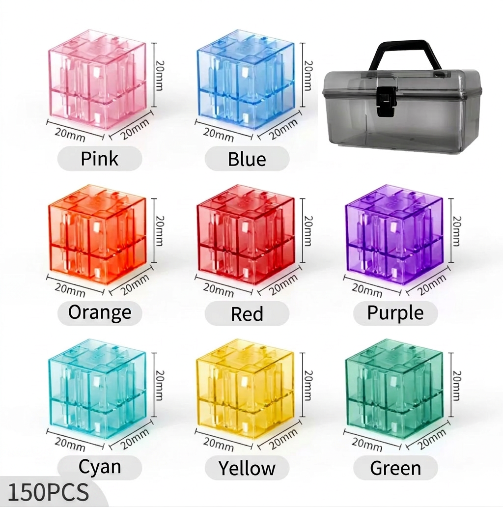 Montessori Cube Building Block Set for Kids