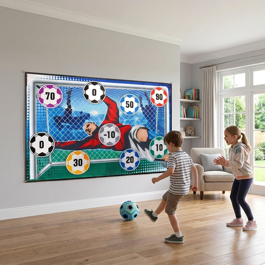 Safe football goal shooting wall for home use