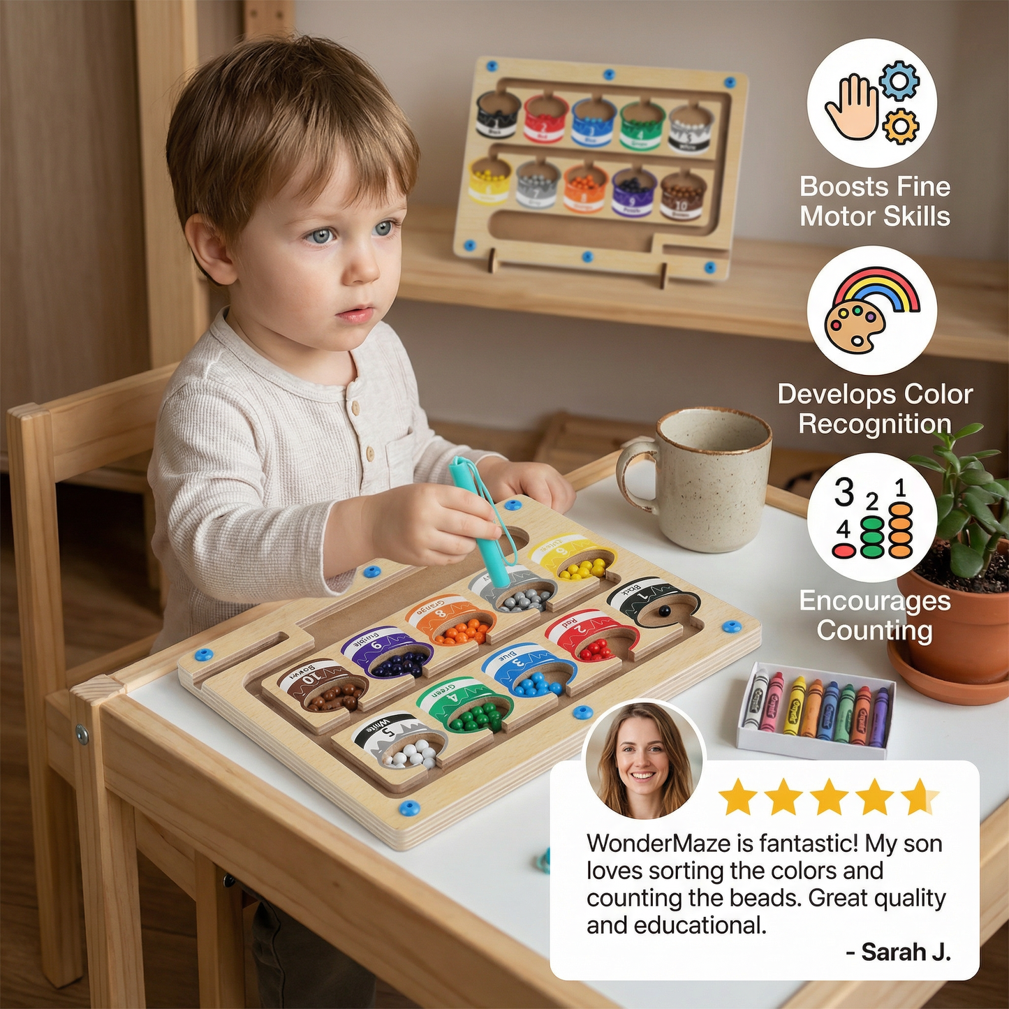 WonderMaze - Montessori Magnetic Labyrinth Toy