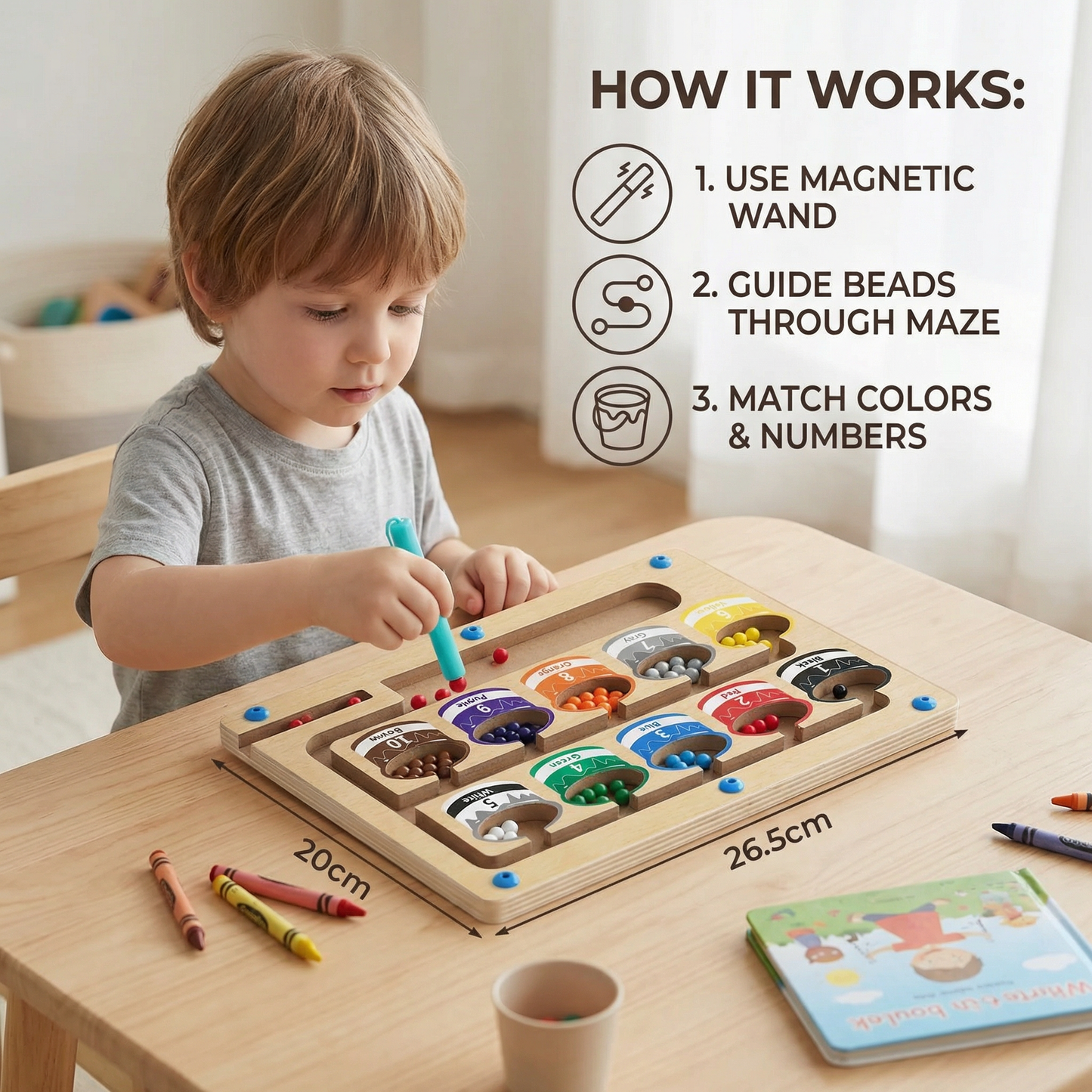WonderMaze - Montessori Magnetic Labyrinth Toy