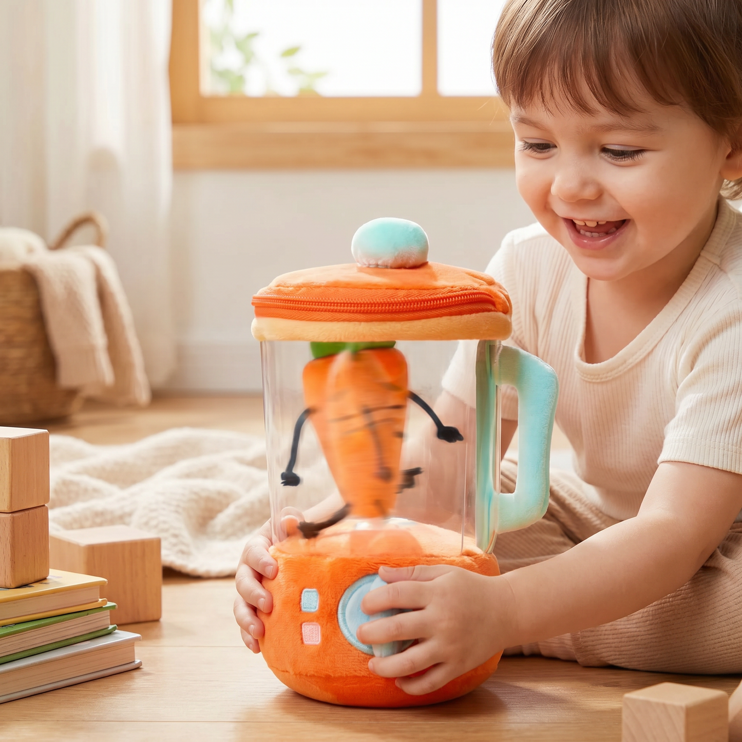 Funny Carrot Mixing Kids Plush Toy