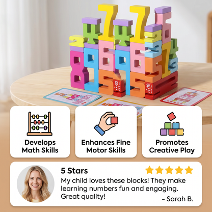 Educational Maths and Numbers Learning Blocks