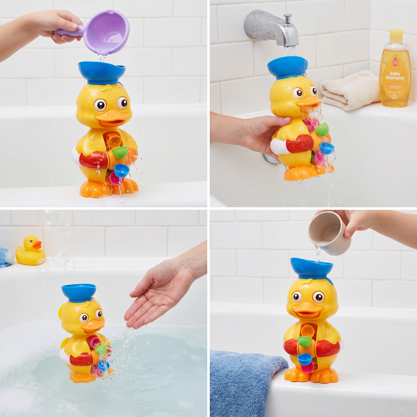Water Wheel Bath Duck Toy