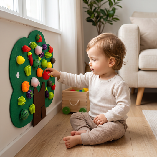 Felt Fruit Tree Activity Board – Montessori Learning Toy
