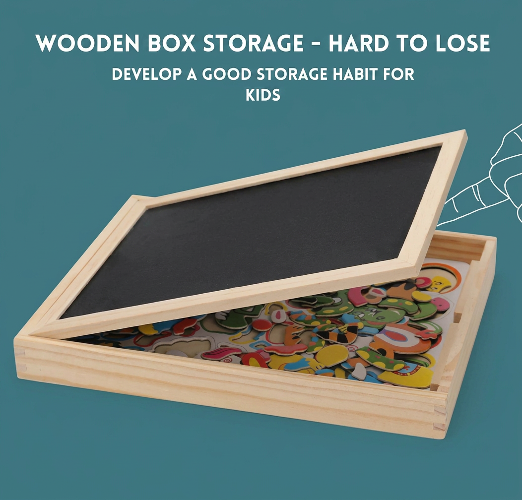 2-in-1 Montessori Magnet Drawing Board