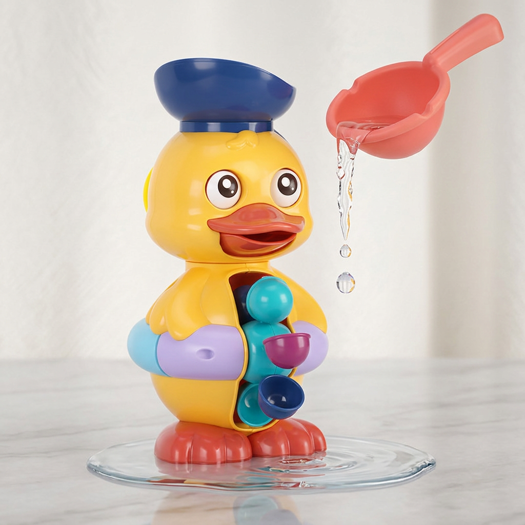 Water Wheel Bath Duck Toy
