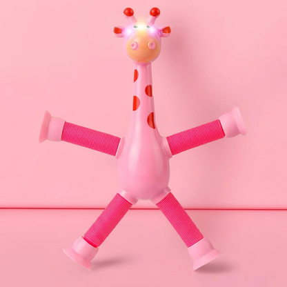 Sensory suction cup giraffe baby toy