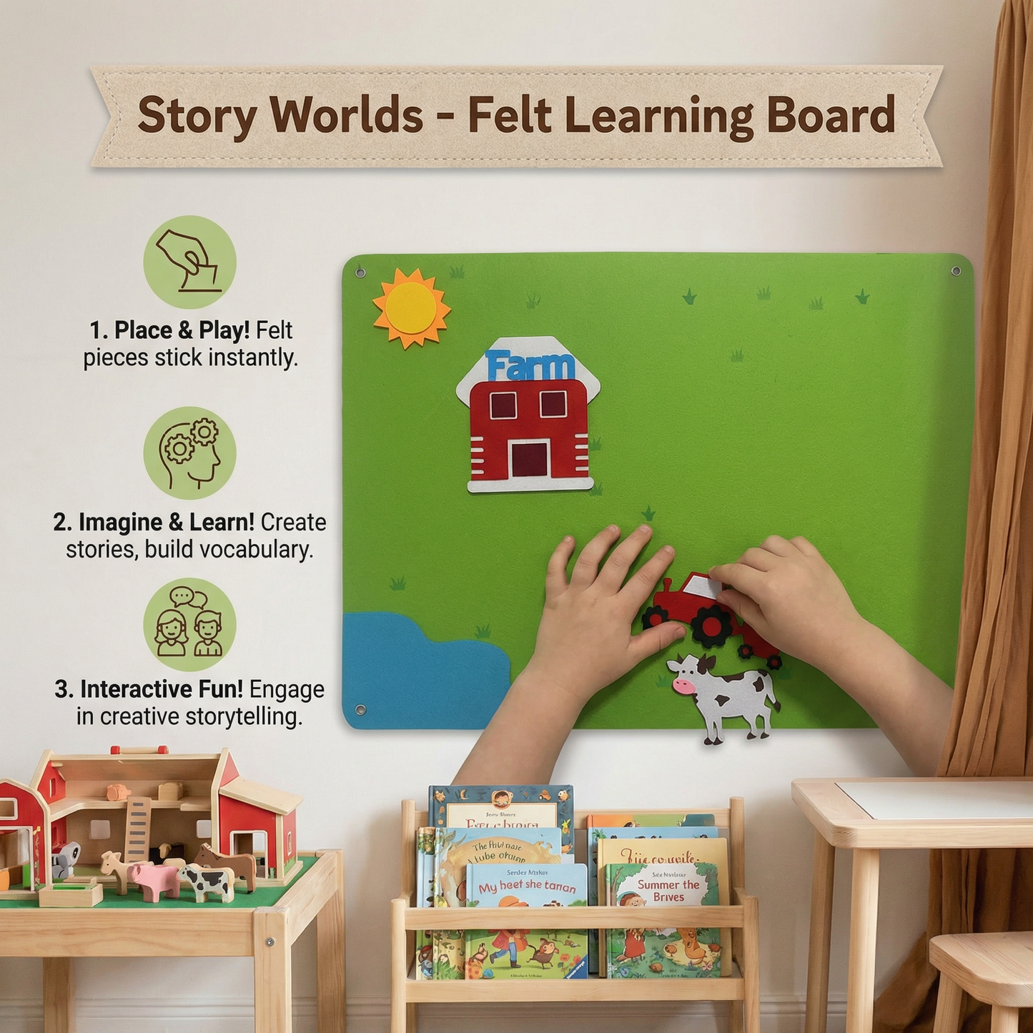 Story Worlds - Learning based felt board
