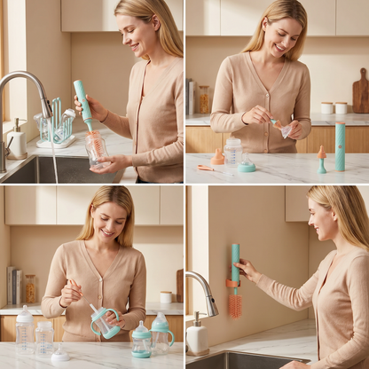 BottleClean - Electric Baby Bottle Cleaner Set