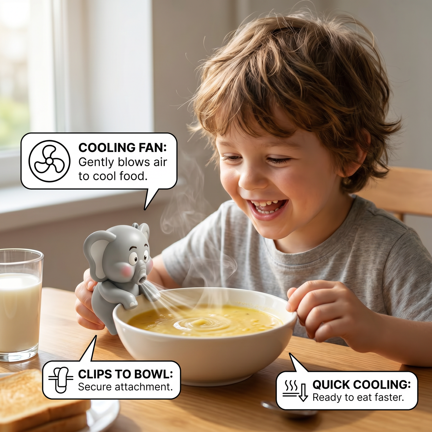Cute Animal Mug Cooling Fan
