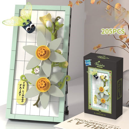 DIY 3D Nature Frame Building Blocks Set – Flowers & Insects