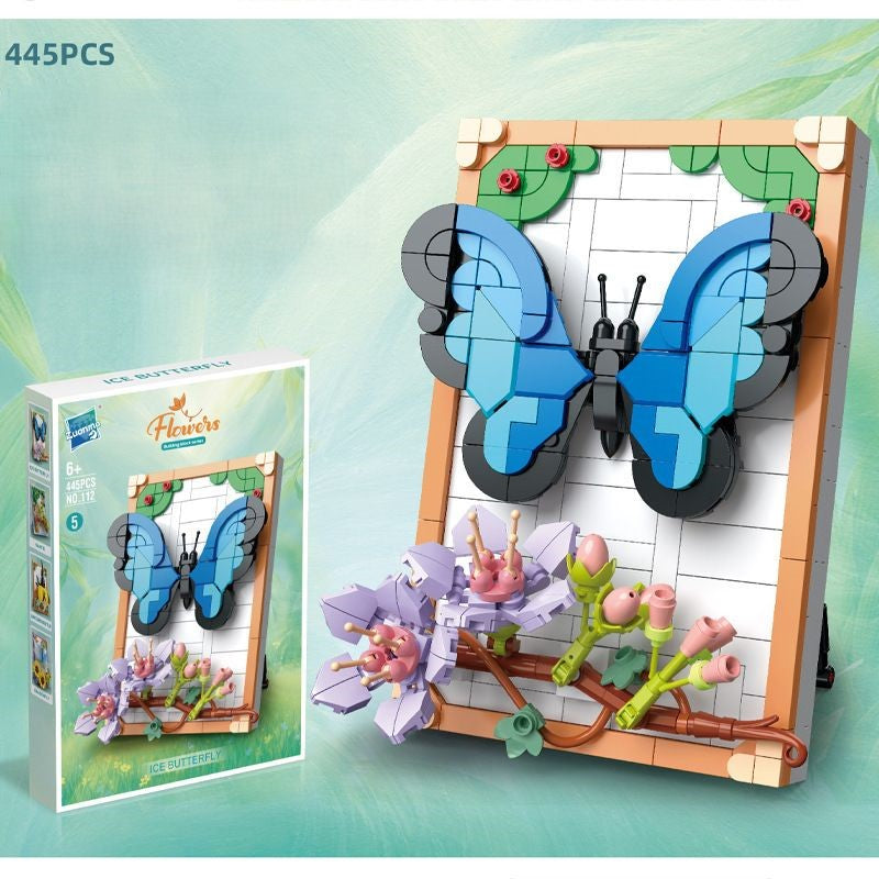 DIY 3D Nature Frame Building Blocks Set – Flowers & Insects