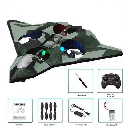 Durable Foam RC Fighter Plane with Altitude Hold & 360° Stunt Rolls