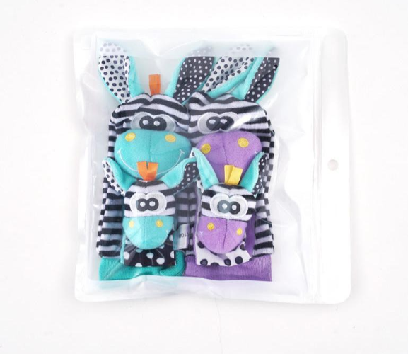 Sensory Baby Plush Socks and Wristband
