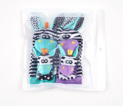 Sensory Baby Plush Socks and Wristband