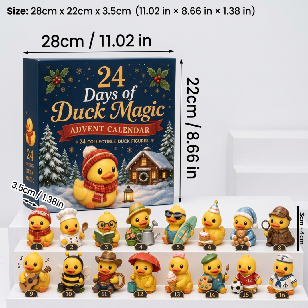 24-Day Magic Duck Advent Calendar with Collectible Mini Figurines