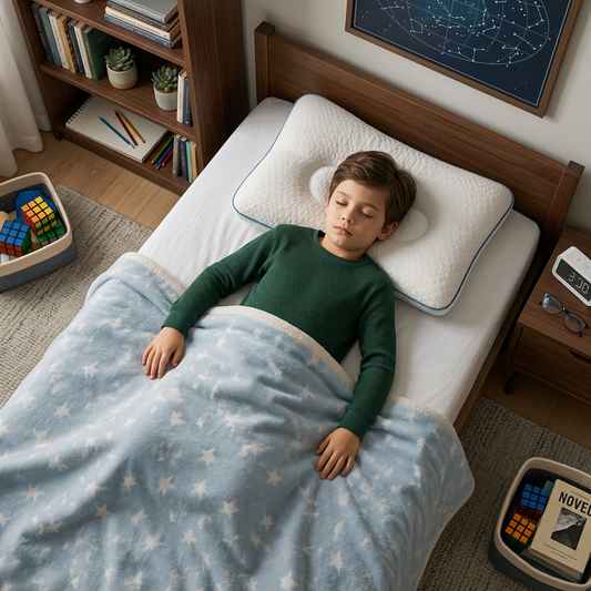 Ergonomic Neck Support Memory Foam Kids Pillow