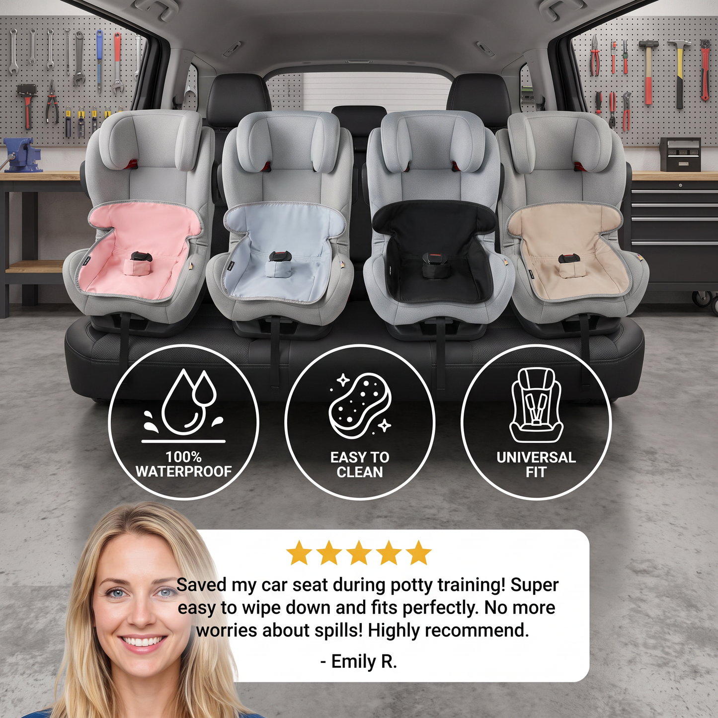 Waterproof Car Seat Protector for Child Seats