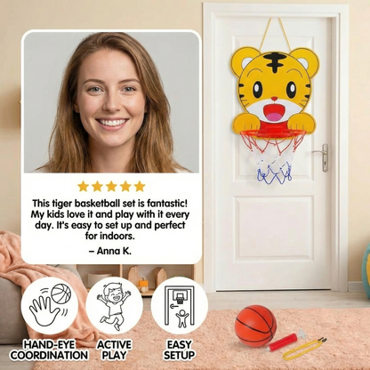 Cute animal basketball set for children