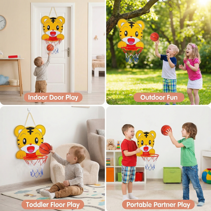 Cute animal basketball set for children