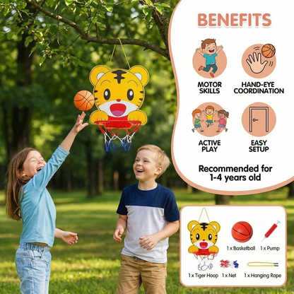 Cute animal basketball set for children