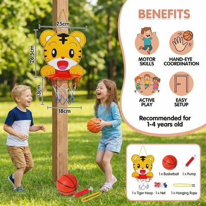Cute animal basketball set for children