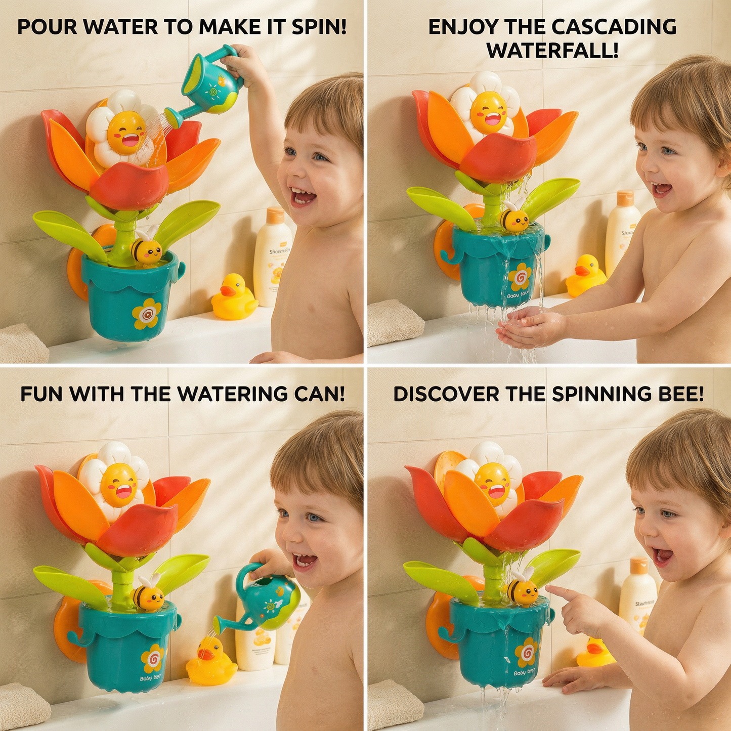 Flower Fun Bath Toy with Watering Can