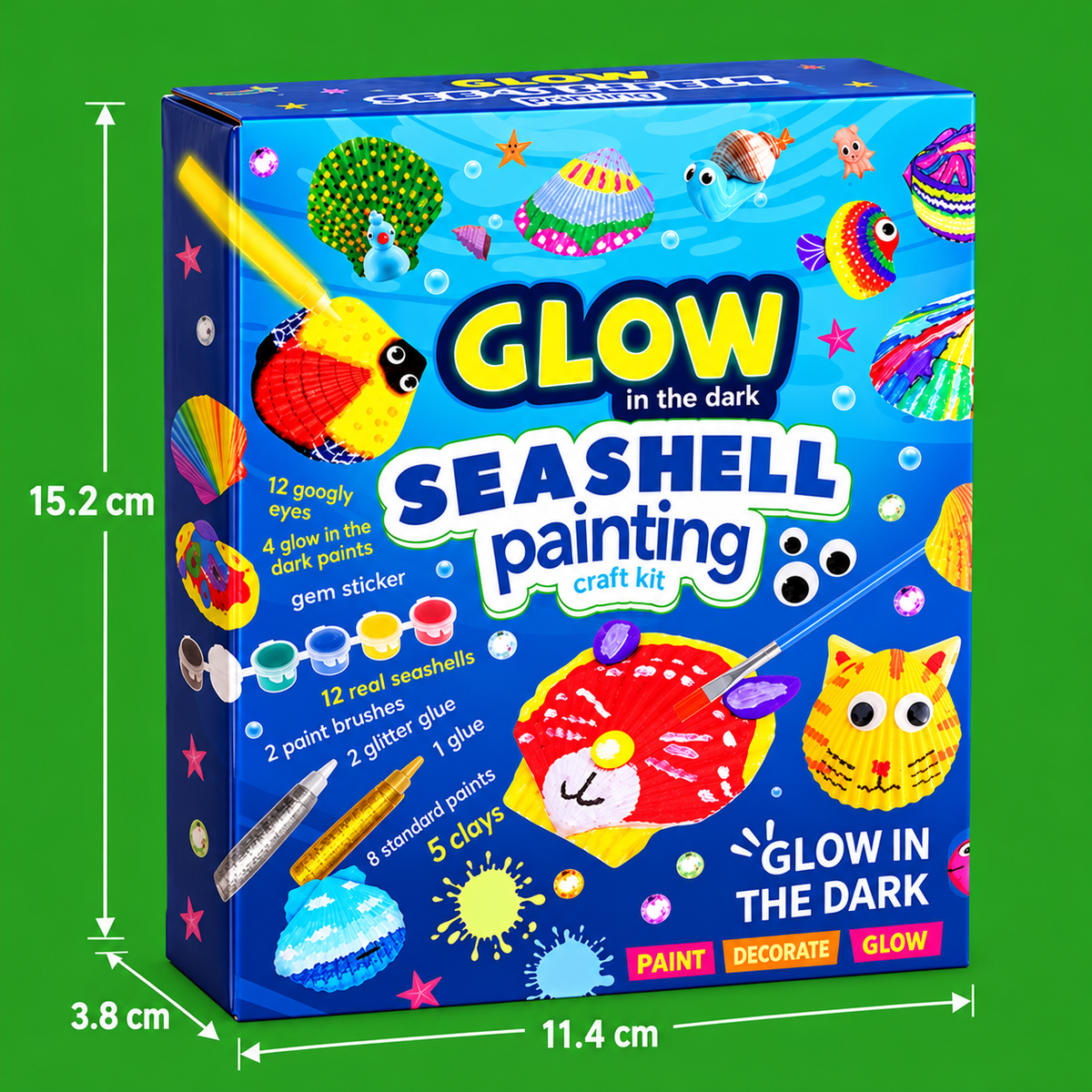 Glow in the Dark Sea Shell Painting & Craft Kit