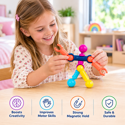 Educational DIY Building Set with Movable Joints