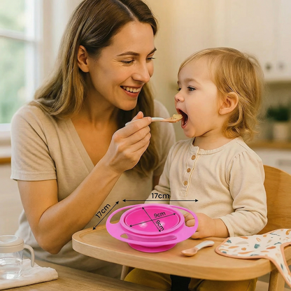 Non-spill baby bowl – eating without spilling