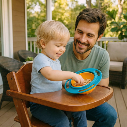 Non-spill baby bowl – eating without spilling