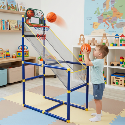 Adjustable Kids Basketball Hoop Set - That Grows With Your Kids