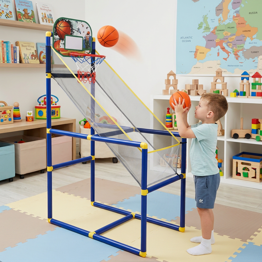 Adjustable Kids Basketball Hoop Set - That Grows With Your Kids