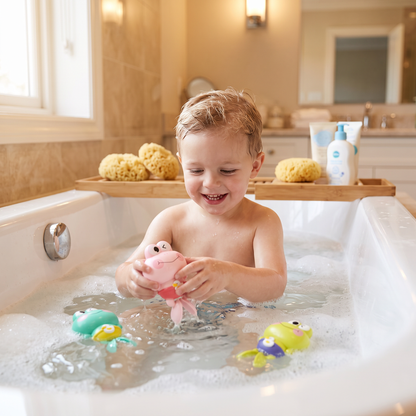Cute Wind-Up Swimming Frog Bath Toy for Kids