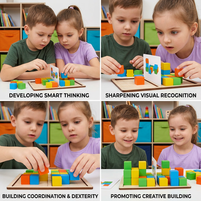 3D Color Match Building Blocks Puzzle Game