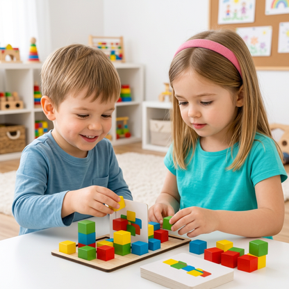 3D Color Match Building Blocks Puzzle Game